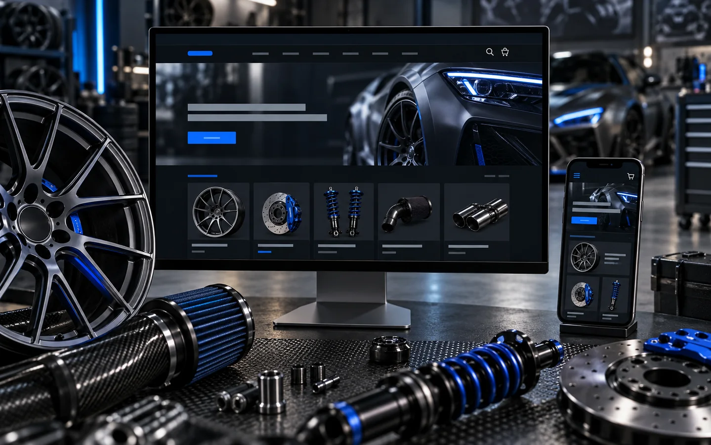 Automotive accessories ecommerce storefront